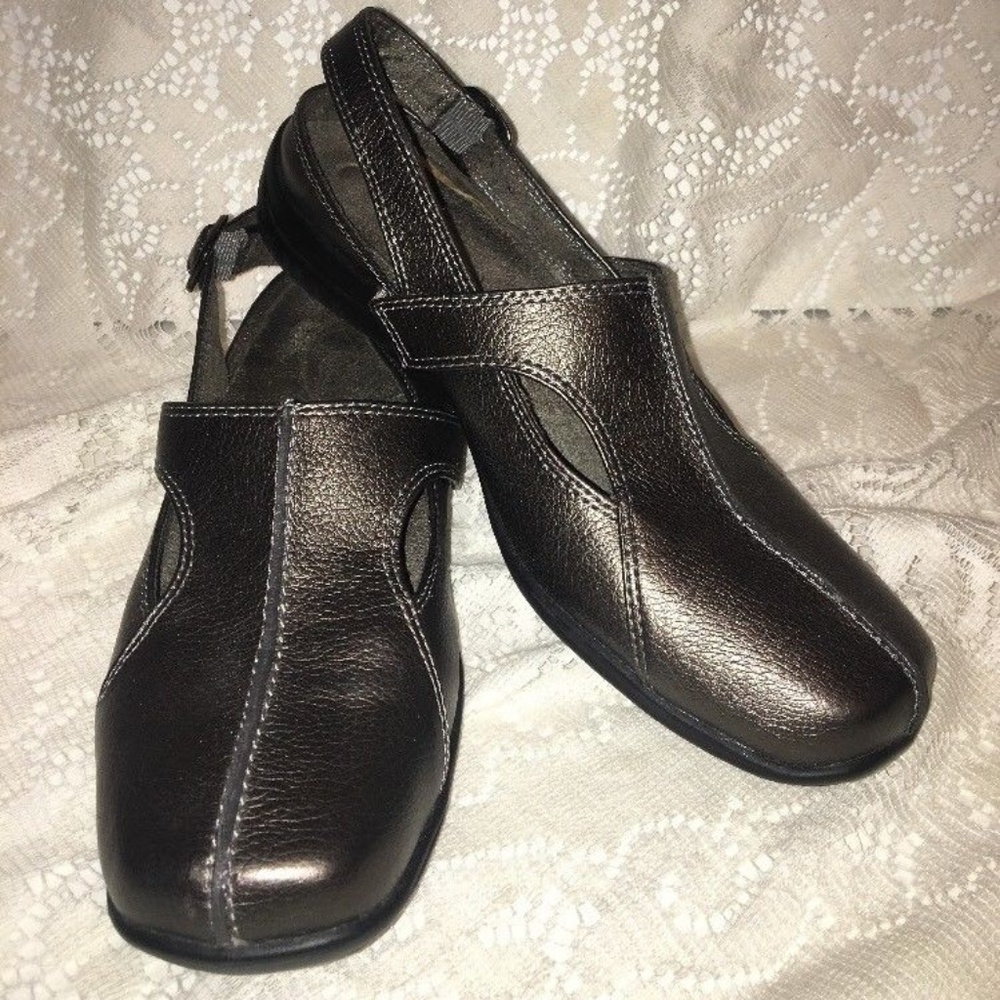 Easy Street Pewter sterling sandal comfort size 8M